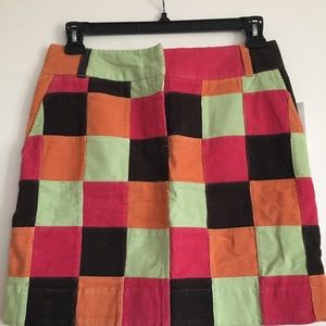 NWT Vineyard Vines corduroy patchwork skirt 6
